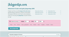 Desktop Screenshot of julegavetips.com